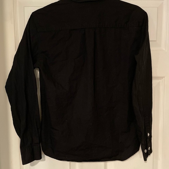 Kids Cinch Button Down Black Shirt - Picture 2 of 3
